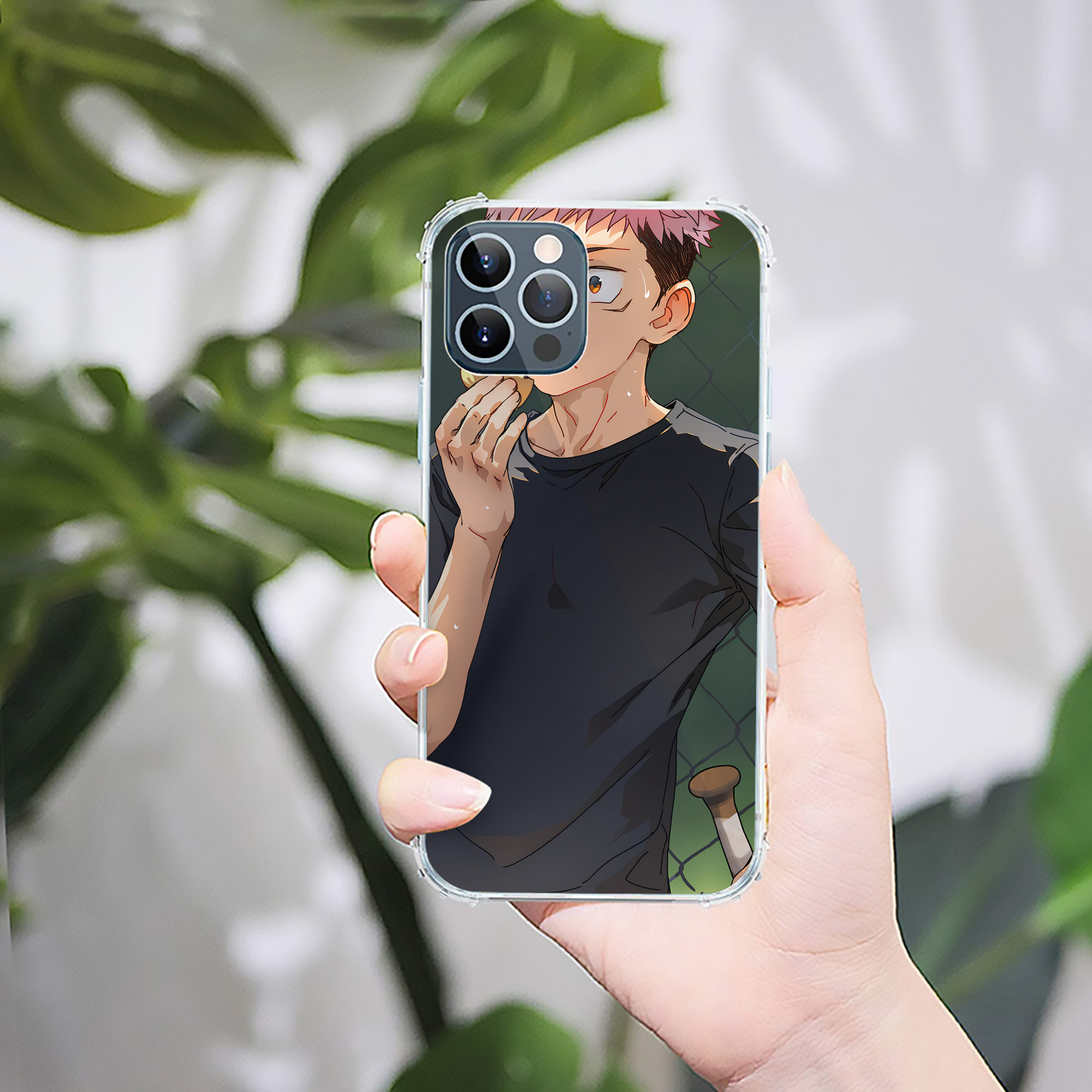 （画像用） 呪術廻戦 Jujutsu Kaisen 【iPhone 12シリーズ対応】透明スマホケース（クリアソフトケース）